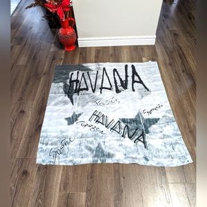 Silk scarf. Havana Night Show. 42x40 inches